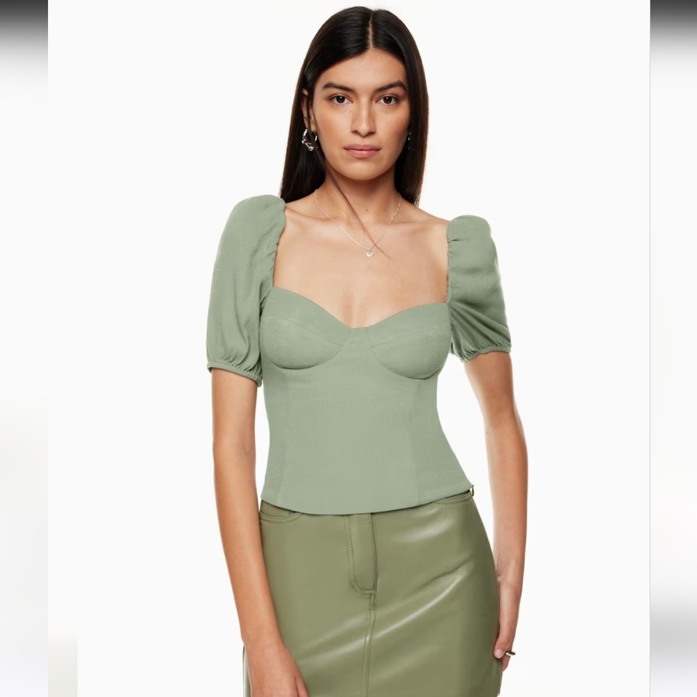 Aritzia Wilfred Novella Shortsleeve Blouse